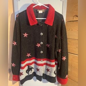 AWESOME Western Americana cardigan!
